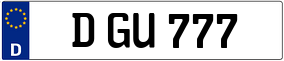 Truck License Plate